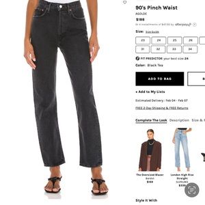 90's Pinch Waist AGOLDE